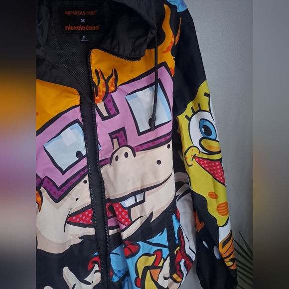 Members Only X Nickelodeon Jacket Size M Rugrats Spongebob Ren Stimpy Whimsigoth - Picture 5 of 13